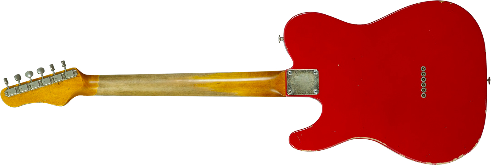 Haar Guitars Trad T Thinline 2s Lindy Fralin Rw #43661 - Aged Old Red - Televorm elektrische gitaar - Variation 2