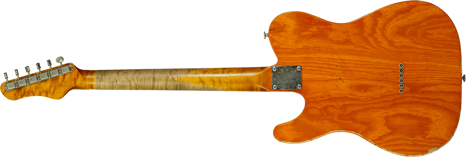 Haar Guitars Trad T Thinline 2s Lindy Fralin Rw #43673 - Aged Orange See Through - Televorm elektrische gitaar - Variation 1
