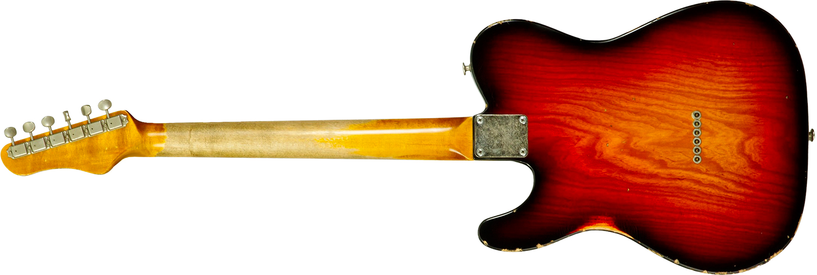 Haar Guitars Trad T Thinline 2s P90 Lindy Fralin Rw #43668 - Aged 3 Tone Sunburst - Televorm elektrische gitaar - Variation 1