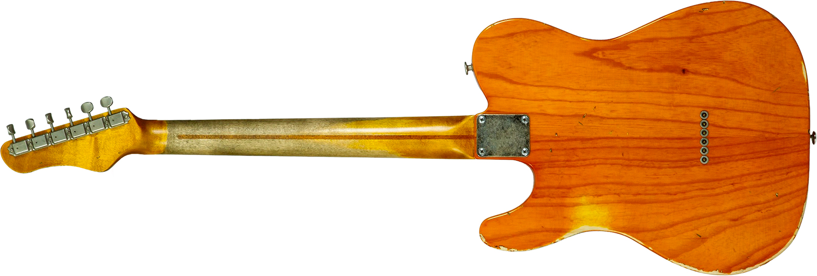 Haar Guitars Trad T Thinline Sh Tv Jones / Lindy Fralin Mn #43674 - Aged Orange See Through - Televorm elektrische gitaar - Variation 1