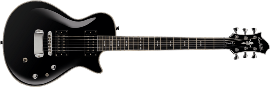 Hagstrom Ultra Swede - Black - Enkel gesneden elektrische gitaar - Main picture