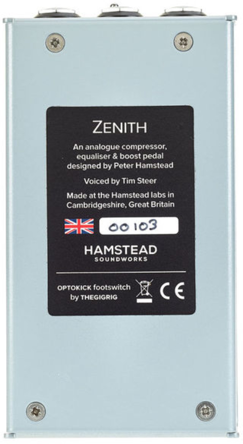 Hamstead Soundworks Zenith Amplitude Controller - Compressor/sustain/noise gate effect pedaal - Variation 4