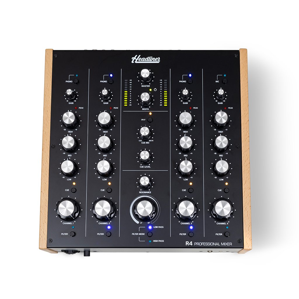 Headliner R4 4-channel Rotary Dj-mixer Hl90120 - DJ-Mixer - Variation 4