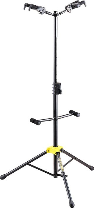 Hercules Stand Gs422b Floor Autogrip Pour 2 Guitares Ou Basses Avec Barres De Soutien - Gitaarstandaard - Main picture