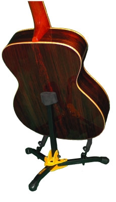 Hercules Stand Gs401bb Floor Mini Acoustic Guitare Ou Basse Avec Housse - Gitaarstandaard - Variation 1