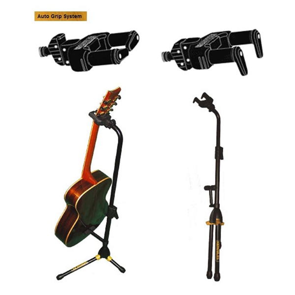 Hercules Stand Gs412b Floor Autogrip Guitare Ou Basse Avec Barre De Soutien - Gitaarstandaard - Variation 1