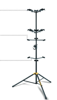 Hercules Stand Gs526b Floor Autogrip Pour 6 Guitares Ou Basses - - Gitaarstandaard - Variation 1