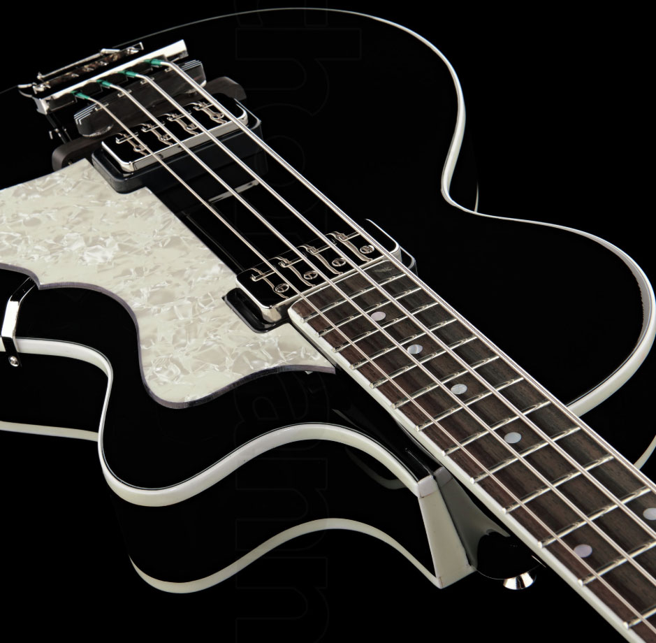 Hofner Club Bass Ct Cw - Black - Hollow body elektrische bas - Variation 3