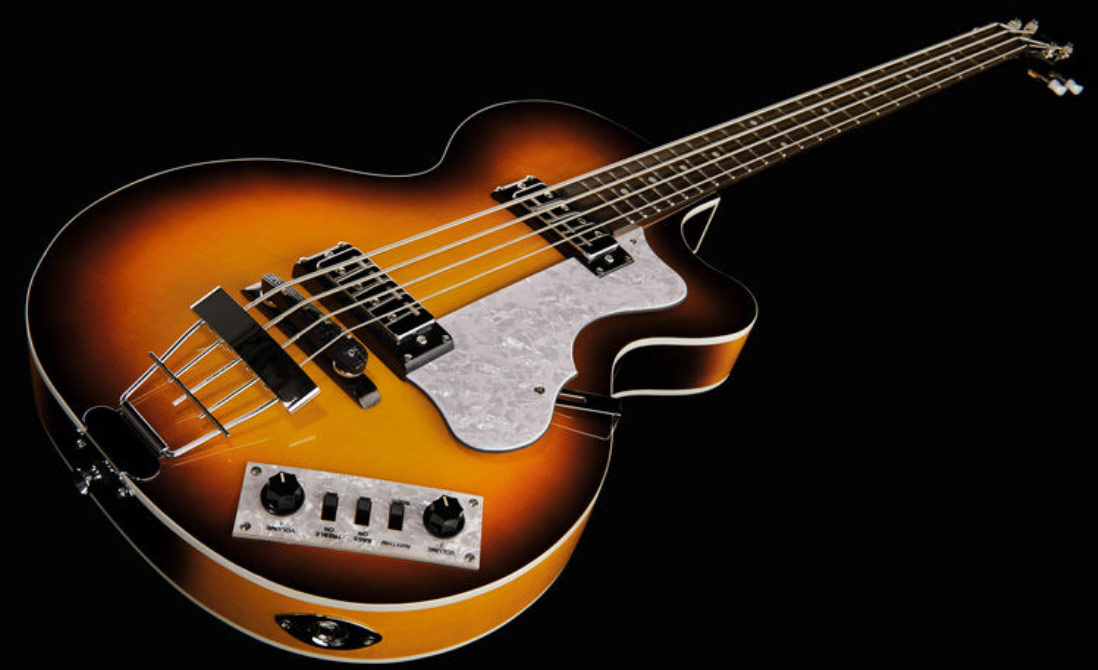 Hofner Club Bass Ignition Cw - Sunburst - Hollow body elektrische bas - Variation 1