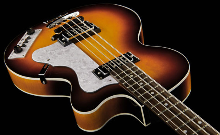 Hofner Club Bass Ignition Cw - Sunburst - Hollow body elektrische bas - Variation 2