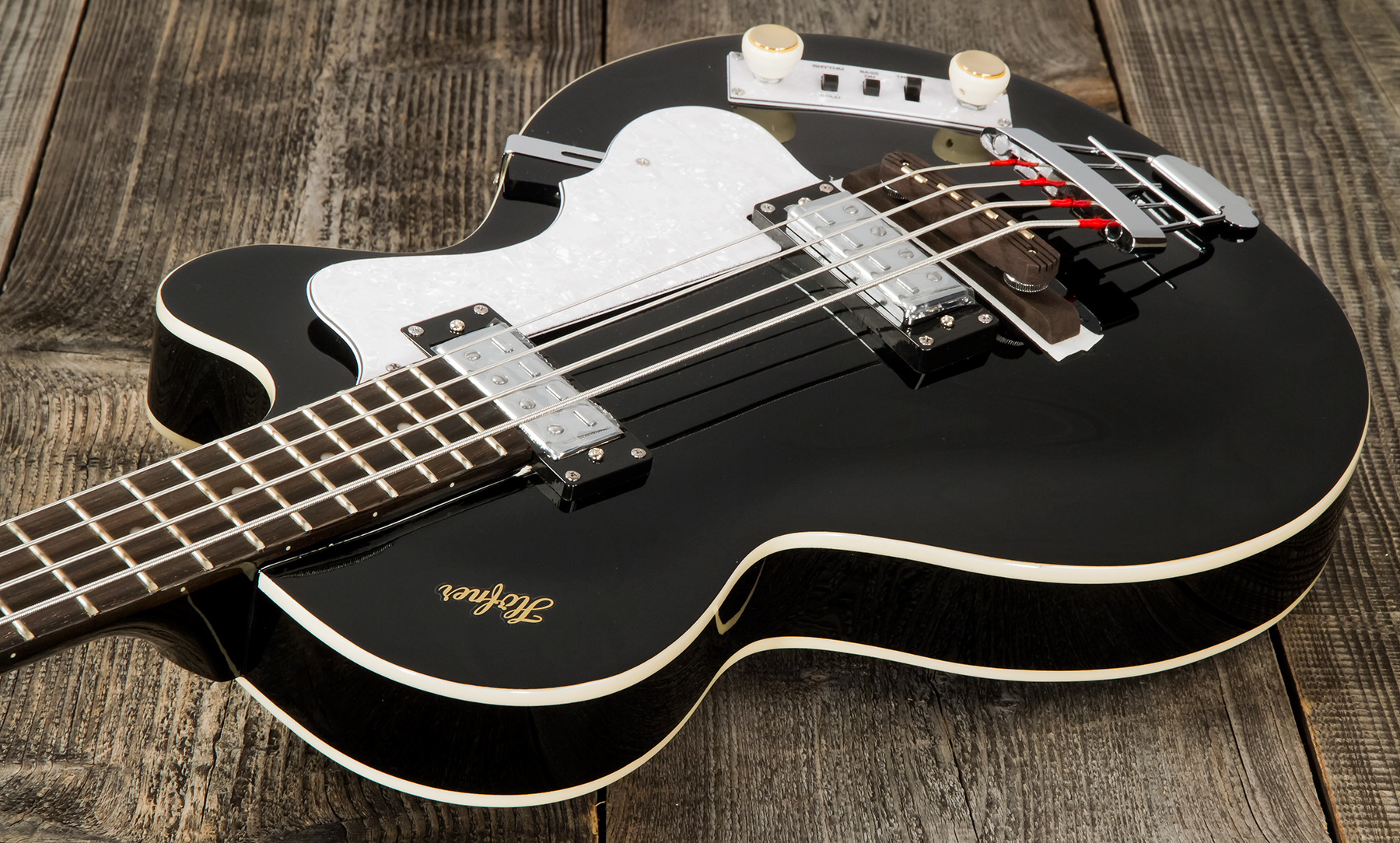 Hofner Club Bass Ignition Se Cw Jat - Black - Hollow body elektrische bas - Variation 1