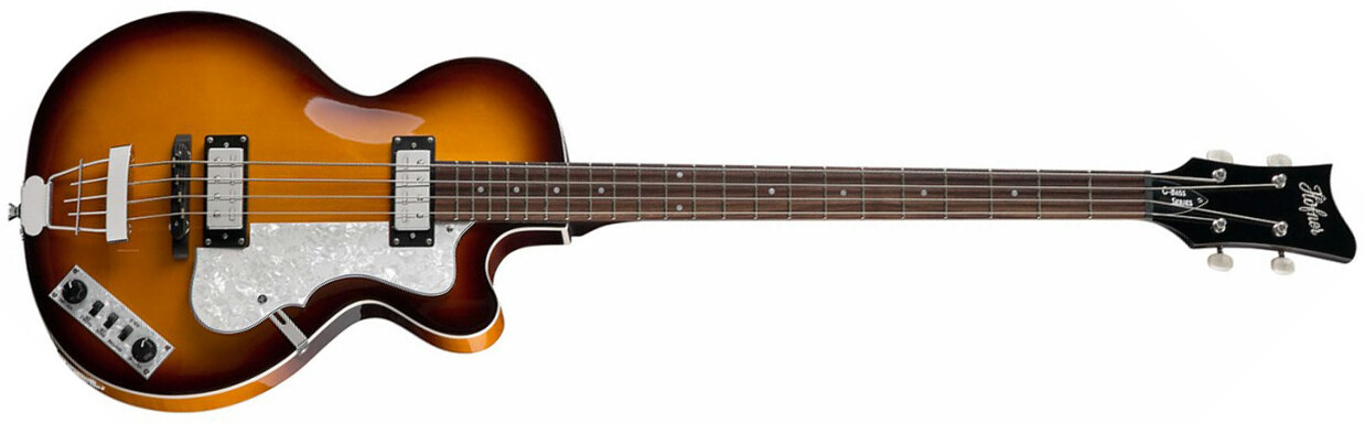 Hofner Club Bass Ignition Cw - Sunburst - Hollow body elektrische bas - Main picture