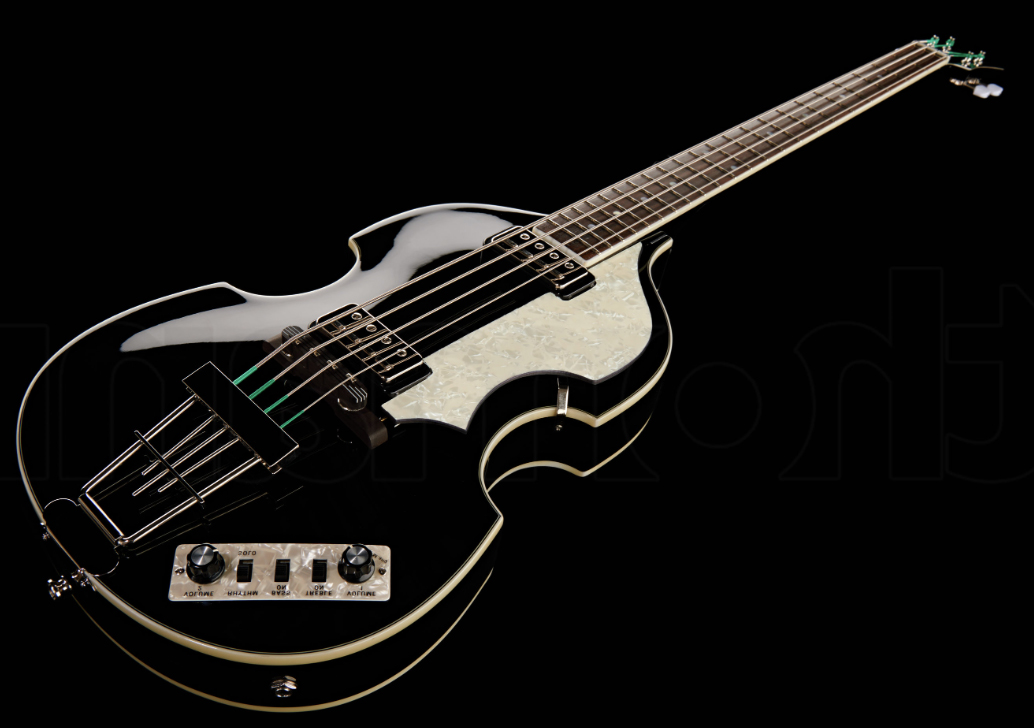 Hofner Violin Bass Contemporary Hct-500/1-sb - Black - Solid body elektrische bas - Variation 3