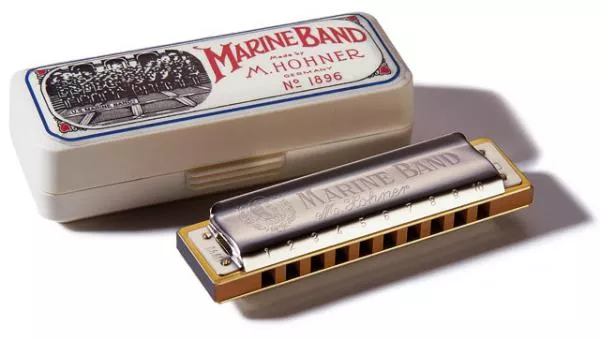 Chromatische harmonica Hohner Marine Band 1896-20 en Sol
