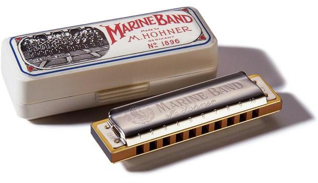 Chromatische harmonica Hohner Marine Band 1896-20 en Do