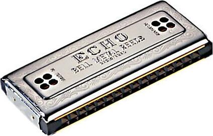 Hohner 54/64 Harmo Echo Double Droit Cg - Chromatische harmonica - Main picture