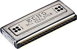Chromatische harmonica Hohner Echo Double Droit 54-64 en Do