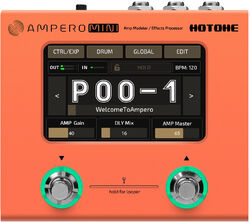 Multieffecten pedaal voor electrische gitaar Hotone Ampero Mini Orange