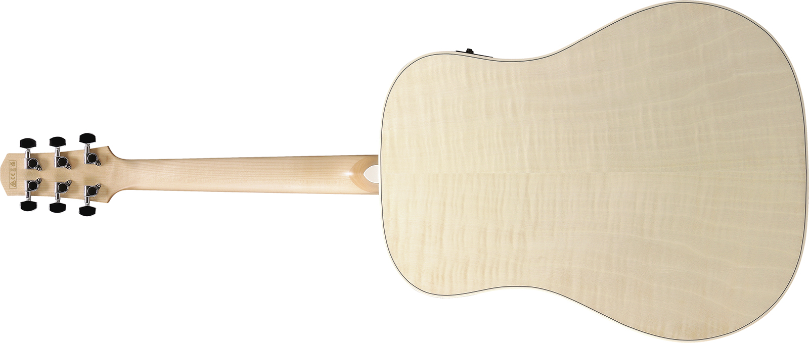 Ibanez Aad77m1e Oaw Advanced Dreadnought Cw Epicea Erable Mn - Open Pore Antique White - Folk gitaar - Variation 1