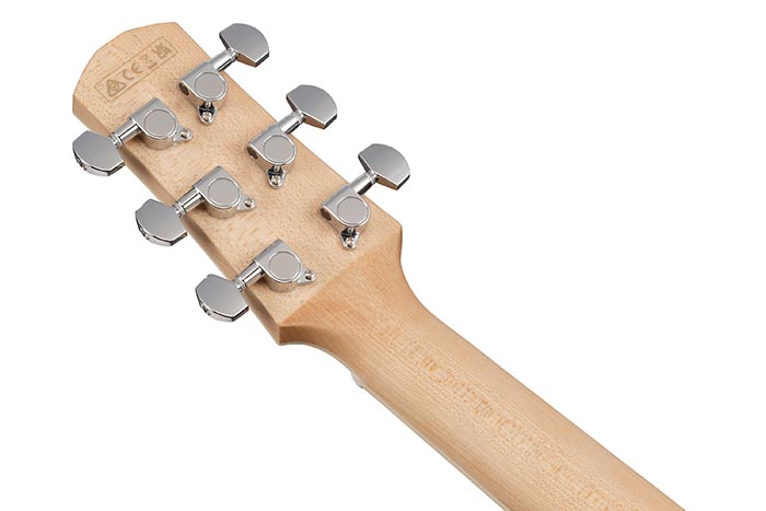 Ibanez Aam370m2e Apf Advanced Auditorium Epicea Erable Mn - Transparent Antique White Peach Fuzz Open Pore - Folk gitaar - Variation 3