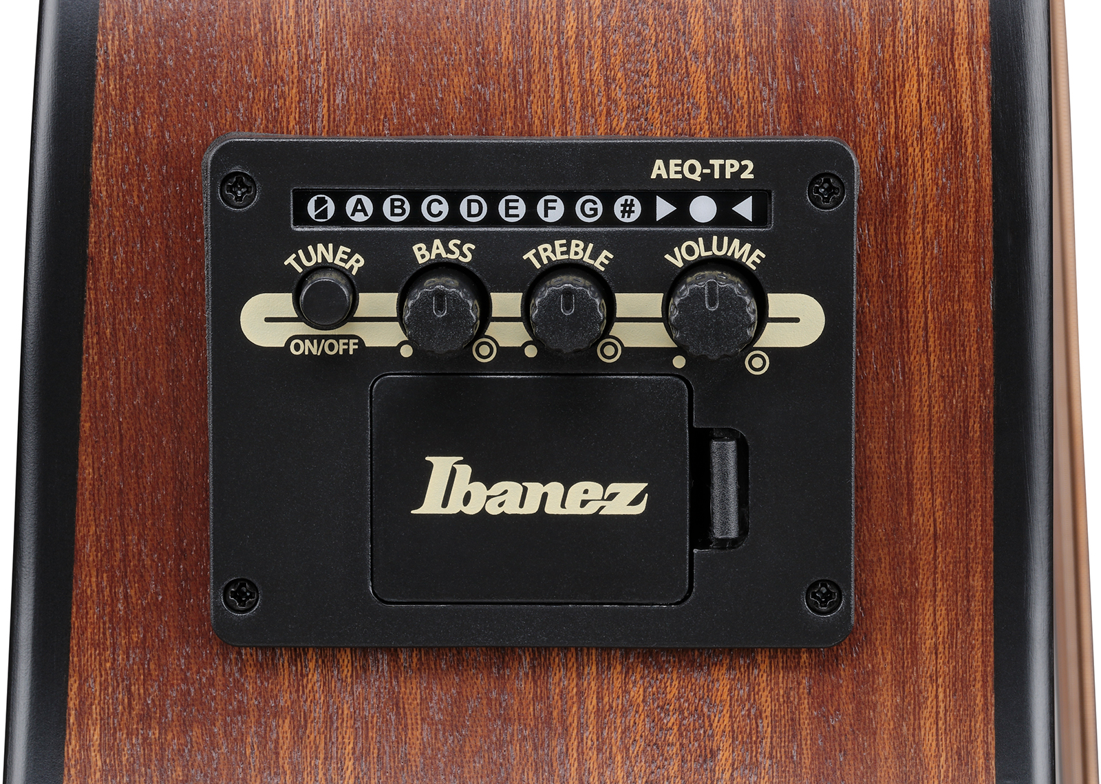 Ibanez Aam54ce Opn Auditorium Cw Tout Sapele Pur - Open Pore Natural - Folk gitaar - Variation 8