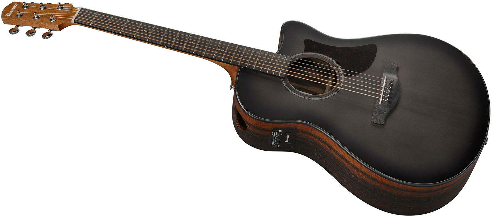 Ibanez Aam70ce Tbn Advanced Auditorium Cw Epicea Ebene Pur - Transparent Charcoal Burst - Folk gitaar - Variation 2