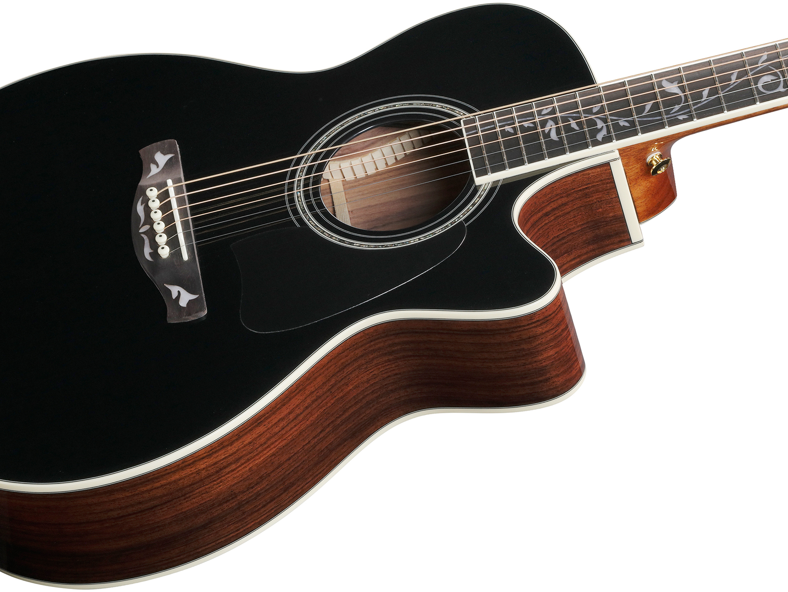 Ibanez Ac391rce Bkh Artwood Grand Concert Cw Shsc Epicea Palissandre Rw - Black Top - Folk gitaar - Variation 2