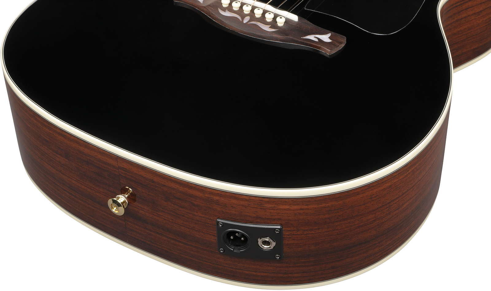 Ibanez Ac391rce Bkh Artwood Grand Concert Cw Shsc Epicea Palissandre Rw - Black Top - Folk gitaar - Variation 5
