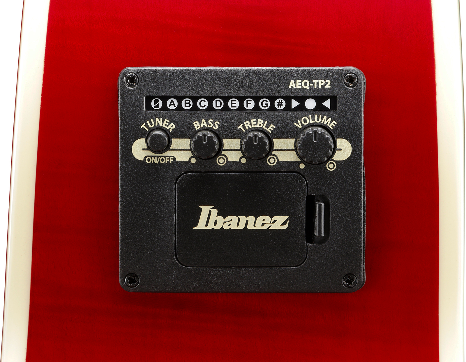 Ibanez Ae170 Ntr Concert Thinline Cw Epicea Erable Ova - Natural Top, Transparent Red Back - Folk gitaar - Variation 7