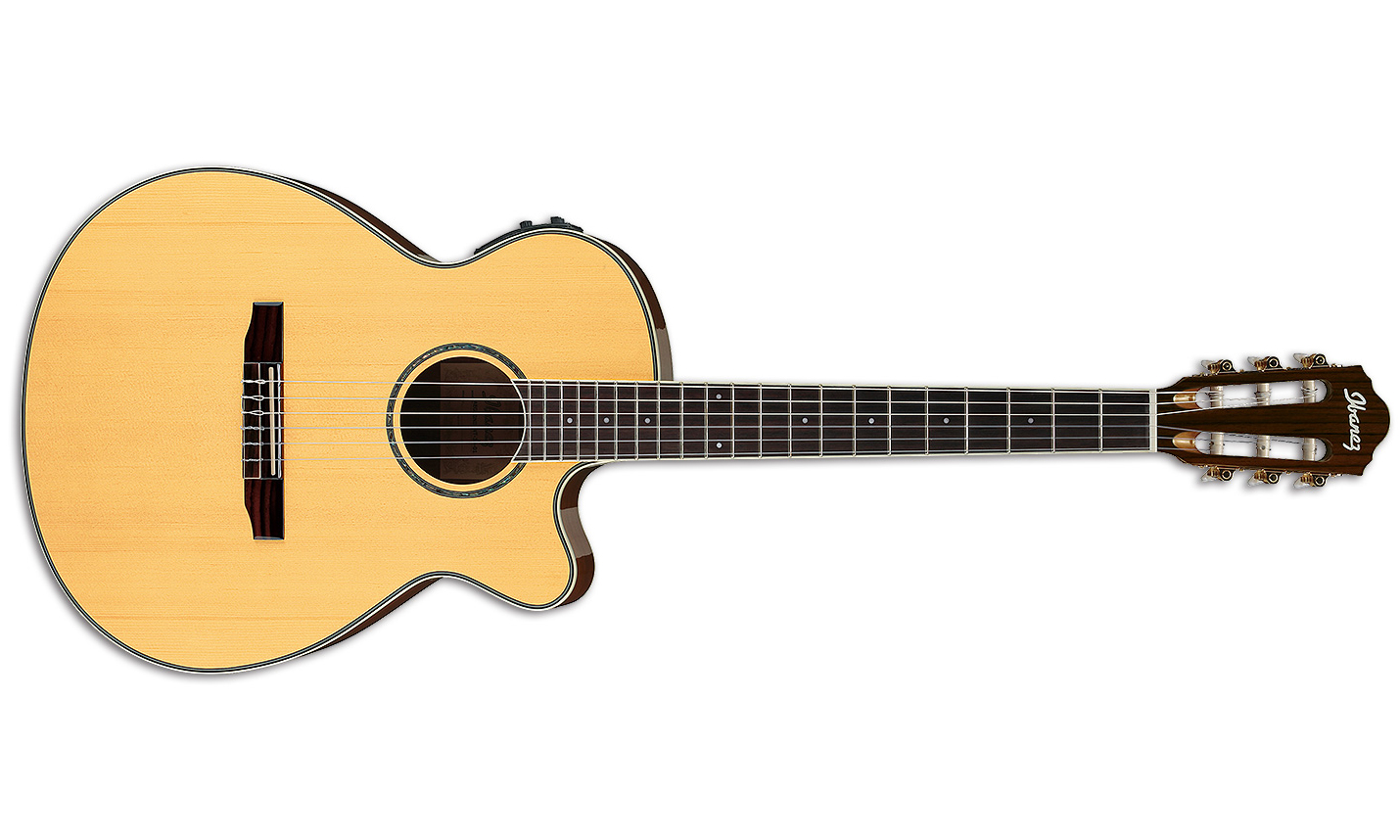 Ibanez Aeg10nii Nt Concert Cw Epicea Acajou - Natural High Gloss - Klassieke gitaar 4/4 - Variation 1