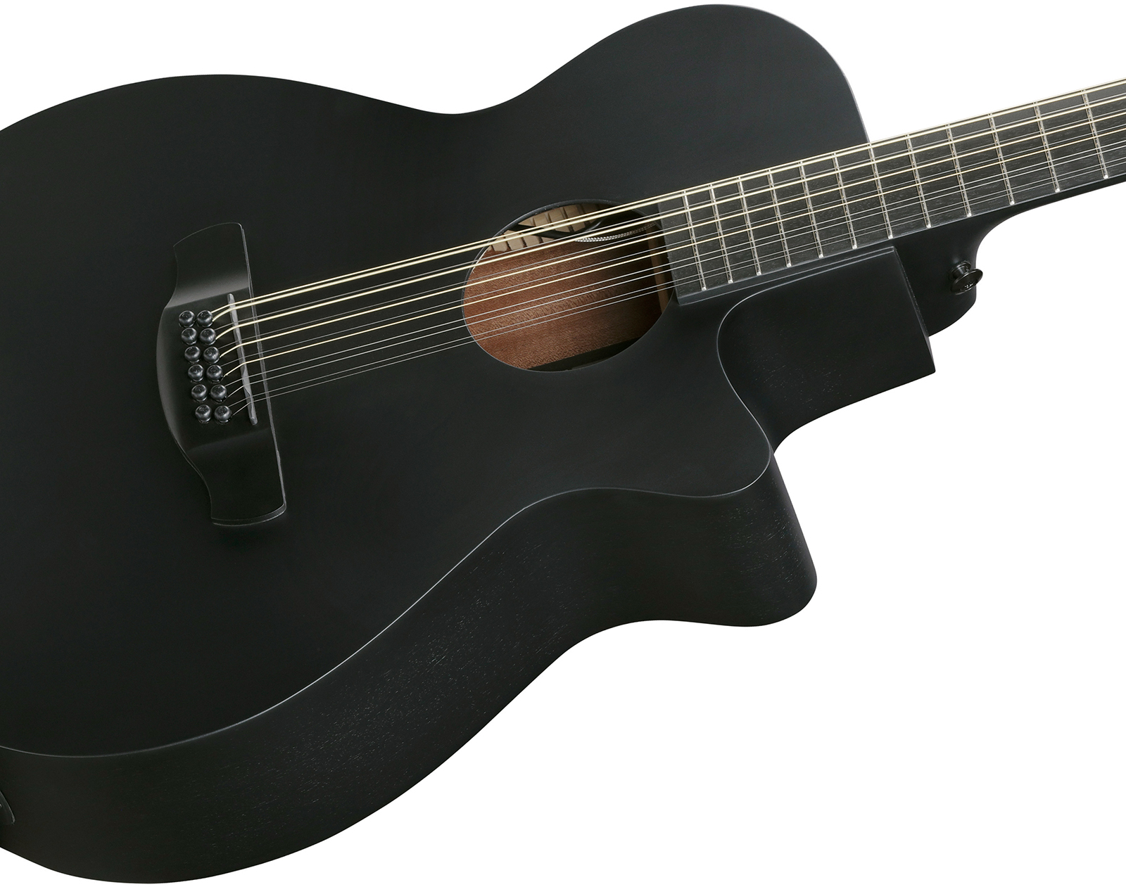 Ibanez Aeg1221 Bot Concert 12c Epicea Sapele Eb - Black Out - Folk gitaar - Variation 3