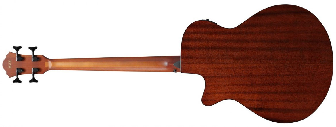 Ibanez Aegb24fe Mhs Fretless Cw Tout Sapele Noy - Mahogany Sunburst - Akoestische bas - Variation 2