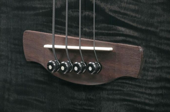 Ibanez Aegb25e Tkh Cw Epicea Sapele Rw - Transparent Black Sunburst - Akoestische bas - Variation 4