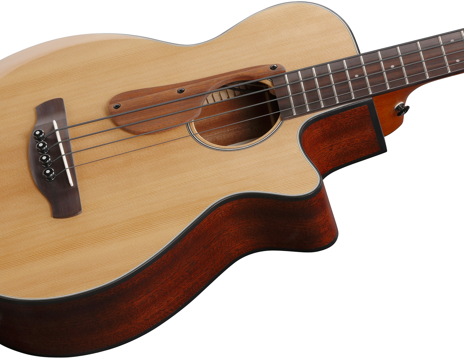 Ibanez Aegb30e Ntg Cw Epicea Sapele Rw - Natural - Akoestische bas - Variation 3