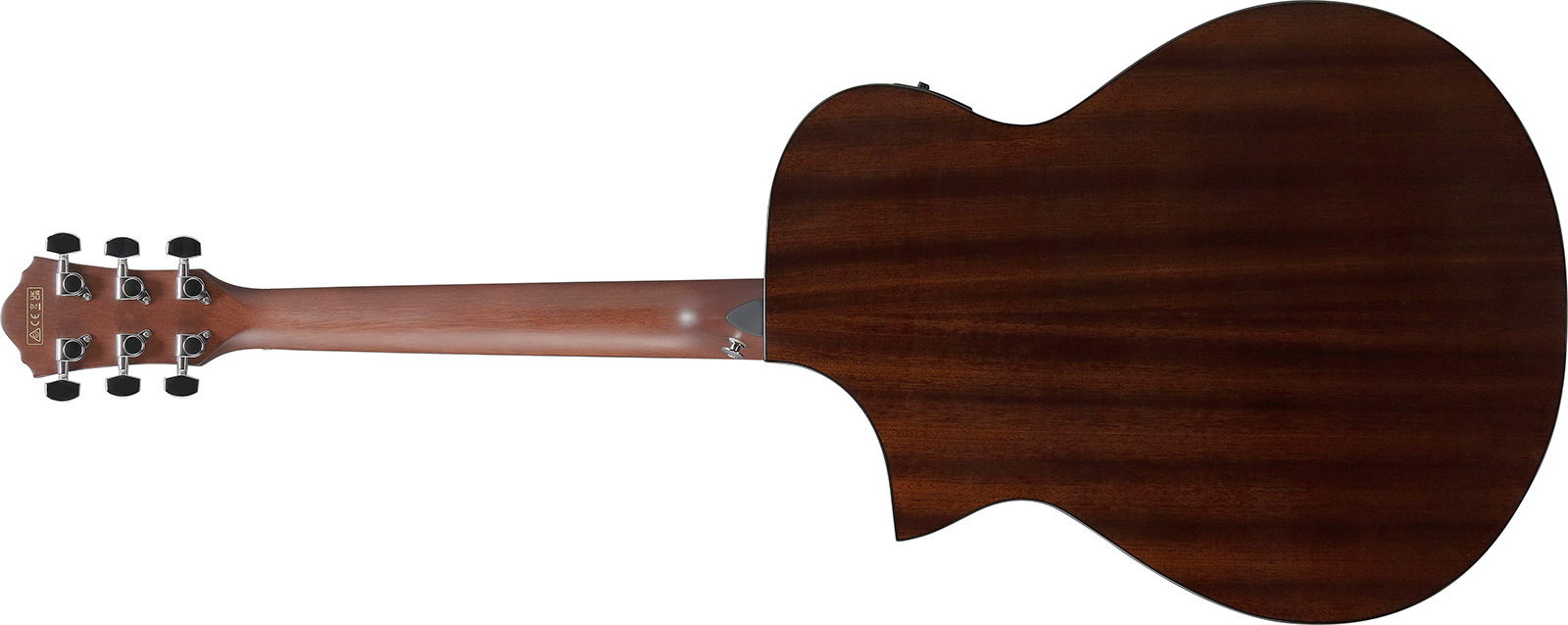 Ibanez Aewc16qa Tkh Grand Concert Cw Tilleul Sapele Rw - Transparent Black Sunburst - Folk gitaar - Variation 1