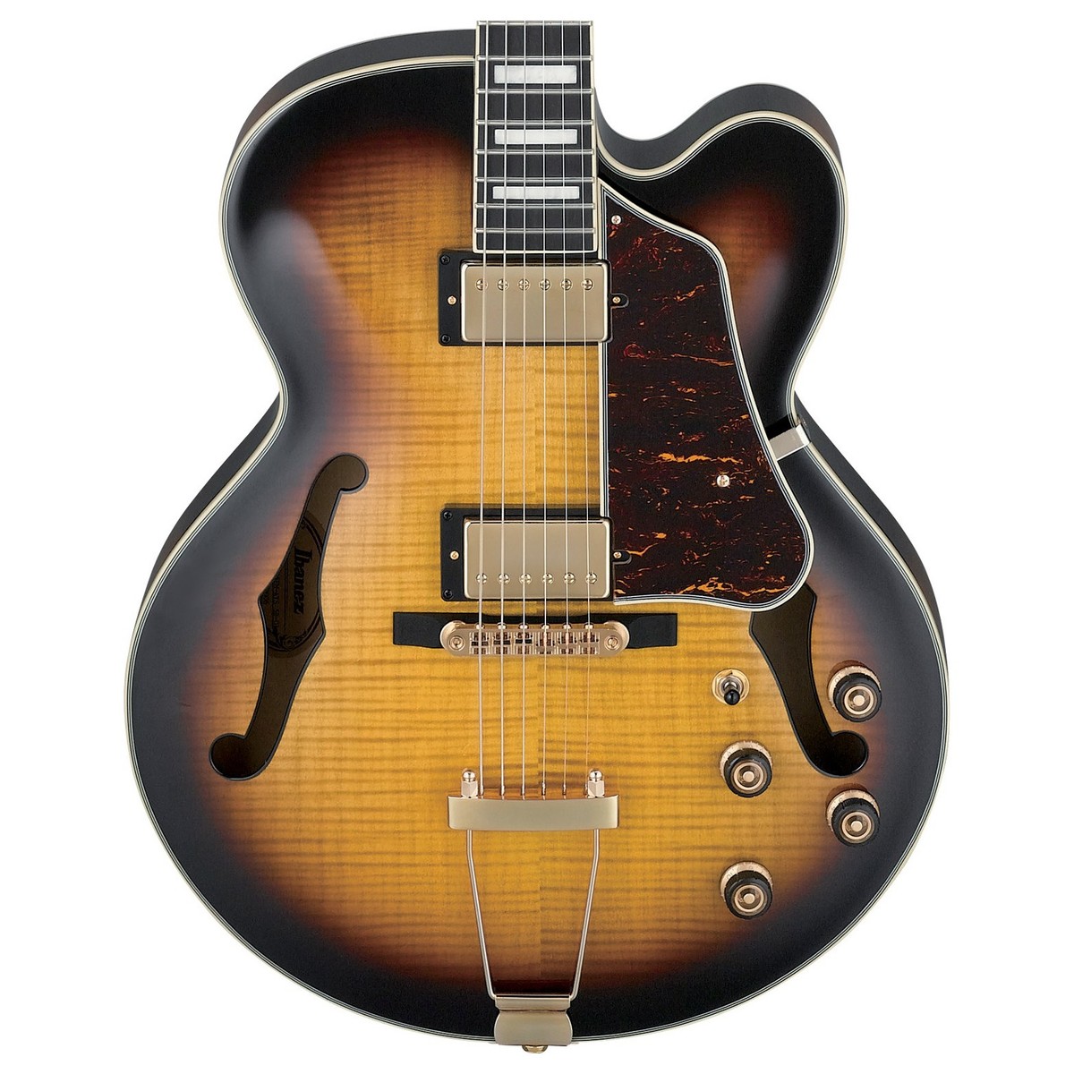 Ibanez Af95fm Ays  Artcore Expressionist Hh Ht Eb - Antique Yellow Sunburst - Hollow bodytock elektrische gitaar - Variation 1