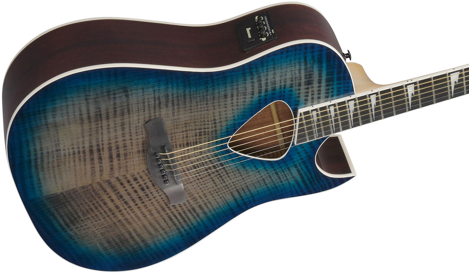 Ibanez Alt50fa Bdb Altsar Dreadnought Cw Tilleul Sapele Pur - Blue Doom Burst High Gloss - Folk gitaar - Variation 2