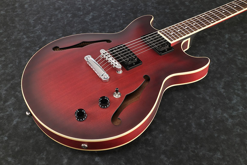 Ibanez Am53 Srf Artcore Hh Ht Wal - Sunburst Red Flat - Semi hollow elektriche gitaar - Variation 1