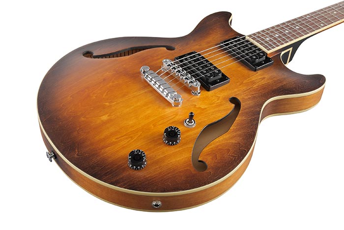 Ibanez Am53 Tf Artcore Hh Ht Lau - Tobacco Flat - Semi hollow elektriche gitaar - Variation 2