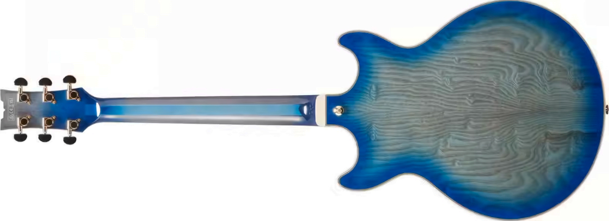 Ibanez Am93qa Jbb Artcore Expressionist 2h Ht Eb - Jet Blue Burst - Semi hollow elektriche gitaar - Variation 1