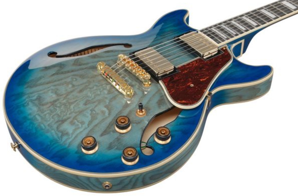 Ibanez Am93qa Jbb Artcore Expressionist 2h Ht Eb - Jet Blue Burst - Semi hollow elektriche gitaar - Variation 2