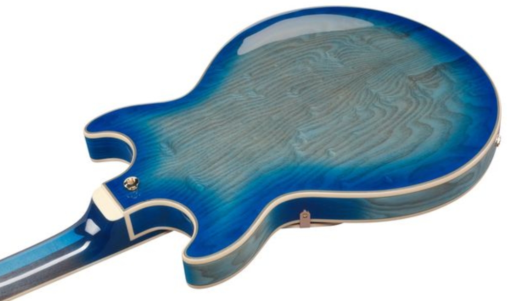 Ibanez Am93qa Jbb Artcore Expressionist 2h Ht Eb - Jet Blue Burst - Semi hollow elektriche gitaar - Variation 3