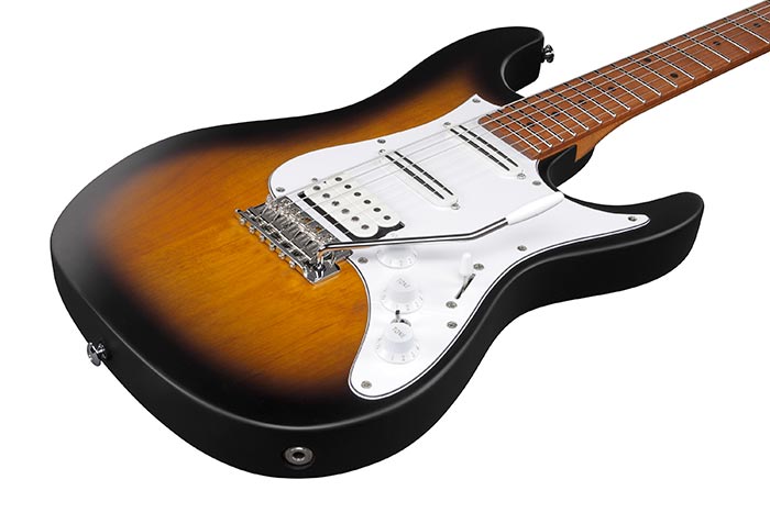 Ibanez Andy Timmons Atz10 Stm Premium Signature Hss Dimarzio Trem Mn - Sunburst Matte - Elektrische gitaar in Str-vorm - Variation 2