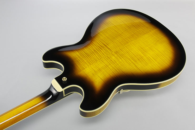 Ibanez As153 Ays Artstar Hh Ht Eb - Antique Yellow Sunburst - Semi hollow elektriche gitaar - Variation 3