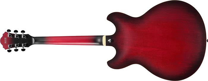 Ibanez As53 Srf Artcore Hh Ht Noy - Sunburst Red Flat - Semi hollow elektriche gitaar - Variation 1