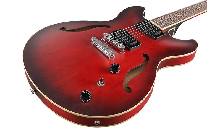Ibanez As53 Srf Artcore Hh Ht Noy - Sunburst Red Flat - Semi hollow elektriche gitaar - Variation 2