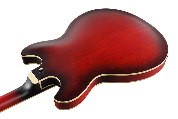Ibanez As53 Srf Artcore Hh Ht Noy - Sunburst Red Flat - Semi hollow elektriche gitaar - Variation 3