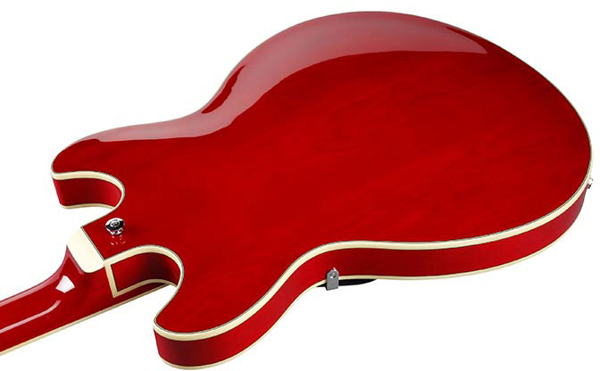 Ibanez As73 Tcd Artcore Hh Ht Noy - Transparent Cherry Red - Semi hollow elektriche gitaar - Variation 3