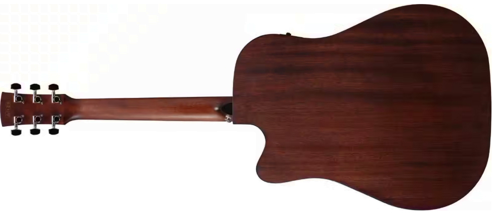 Ibanez Aw247ce Wk Artwood Dreadnought Cw Tout Okoume Ova - Weathered Black Open Pore - Folk gitaar - Variation 1