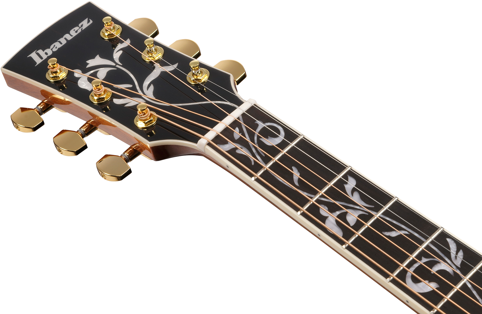 Ibanez Aw391rce Bkh Artwood Dreadnought Cw Epicea Palissandre Rw - Black Top - Folk gitaar - Variation 5